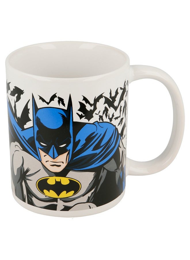 STOR STOR Dc Comics Mug Ceramic 325Ml Batman City With Handle| Set Of 1 Pcs Tea/Coffee Round Shape| Microwave & Dishwasher Safe, Freezer Safe | Ideal For Daily Use Coffee, Tea, Color Multicolor  - Image 1