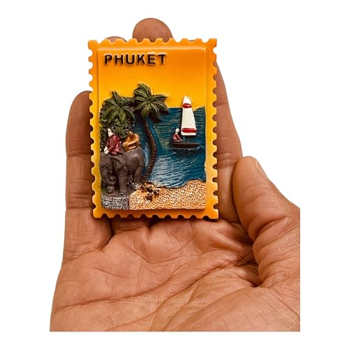 Krisah Fridge Magnet Resin 4D Countries Magnet Gift Souvenir Travel Magnets (Orange Phuket) - Image 3