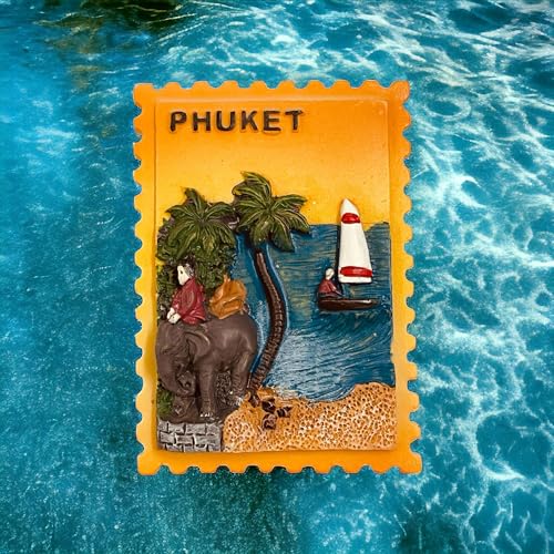 Krisah Fridge Magnet Resin 4D Countries Magnet Gift Souvenir Travel Magnets (Orange Phuket) - Image 4