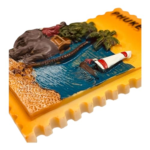 Krisah Fridge Magnet Resin 4D Countries Magnet Gift Souvenir Travel Magnets (Orange Phuket) - Image 5