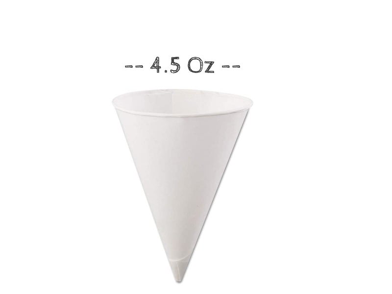Smygoods Disposable White Paper Cone Cups (Pack of 200-4.5 oz) Eco-Friendly, Leak-Proof, Ideal for Events, Water Coolers, Quick Hydration & Efficient Cleanup - Image 5