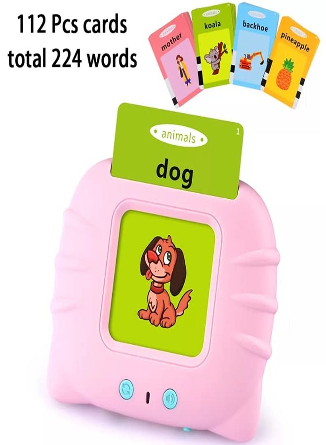 Talking Baby Flash Cards Educational Toys for 2 3 4 Years Old, Learning Resource Electronic Interactive Toys for 2-4 Year Old Boys Girls Toddlers Kids Birthday Gifts Ages 2 3 4 5 - Image 2