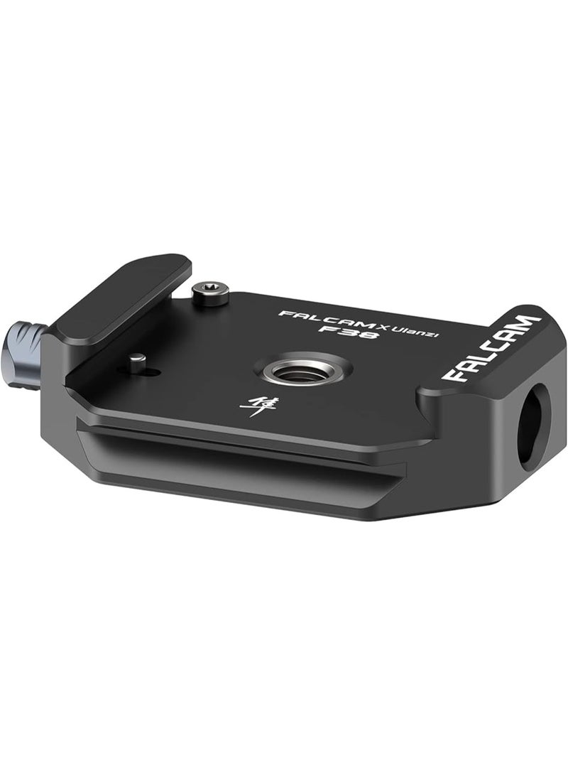 ULANZI F38 Quick Release Plate Base Mount with 1/4" 3/8" Screw Thread, Compatible with Tripod, Stabilizers, Gimbal, Video Monitor, Monopod, 38mm Standard, Cameras - Image 1
