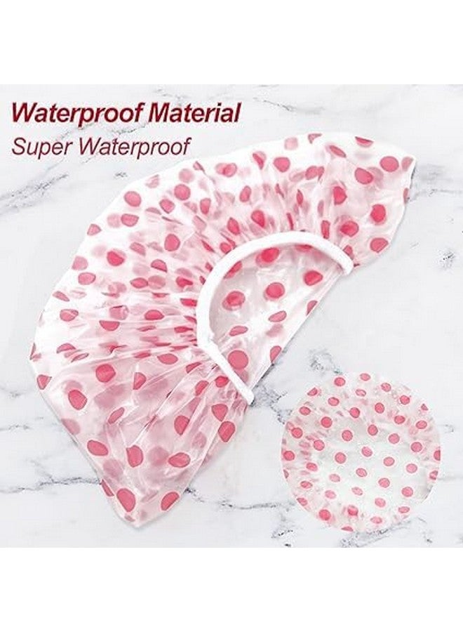 ZINZA 3PCS Shower Caps Disposable and Reusable Waterproof Caps for Women - Waterproof and Convenient for Travel (Multi) - Image 2