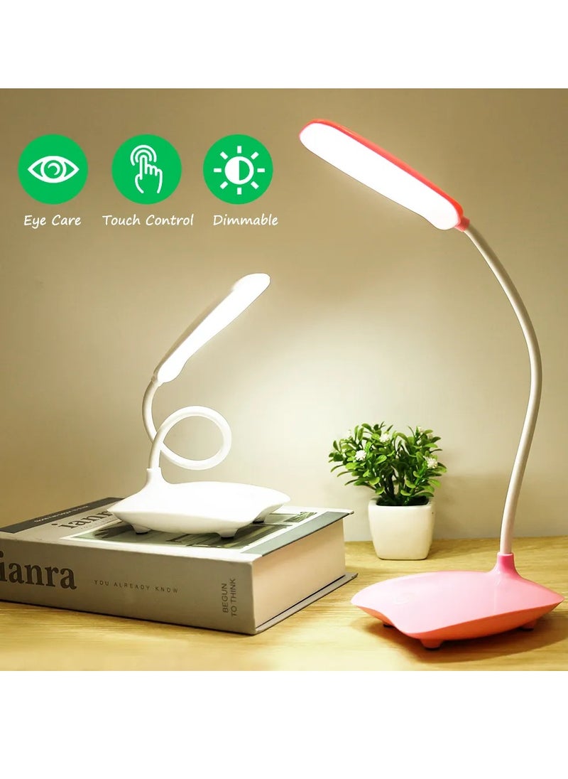 Generic - Touch LED lampshade, 360 degree flexible desk lamp, study and reading rechargeable, 3 levels of touch lighting with USB port (1 piece - multi-color) - Image 1