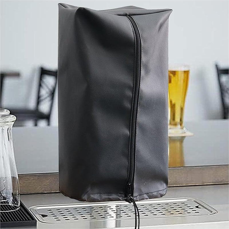 Black Waterproof Polyester Kegerator Tap Protector Cover for Commercial Beer Towers - Image 4