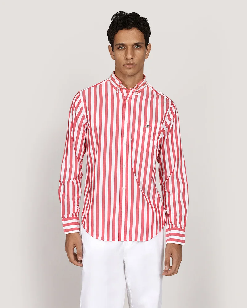 GANT Regular Classic Poplin Stripe Shirt