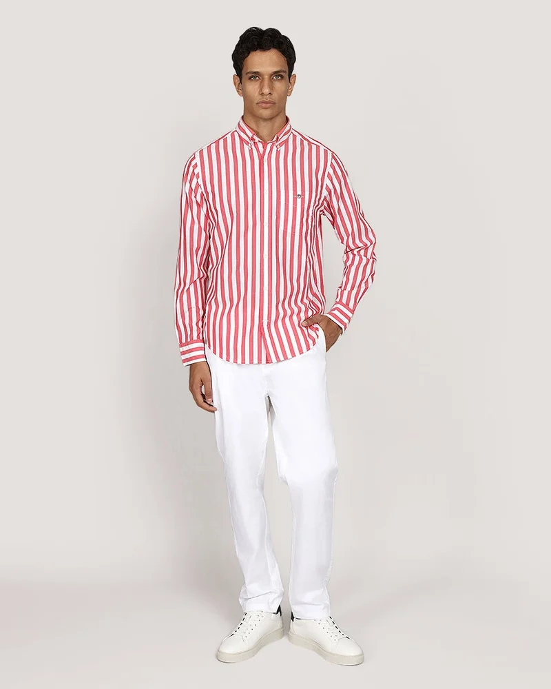 GANT  Regular Classic Poplin Stripe Shirt for Men | Best Price UAE