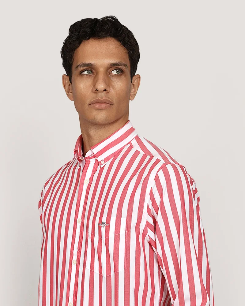 GANT  Regular Classic Poplin Stripe Shirt for Men | Best Price UAE