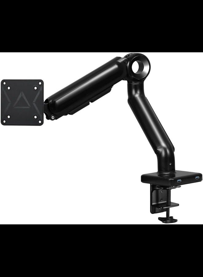 Single Monitor Stand Mount - Gas Spring Monitor Arm Fits 13-35'' Monitor, Full Motion Swivel, Single Monitor Stand, Ultra Height Adjustable for Stand Work, Monitor Desk Stand with VESA  - Image 1