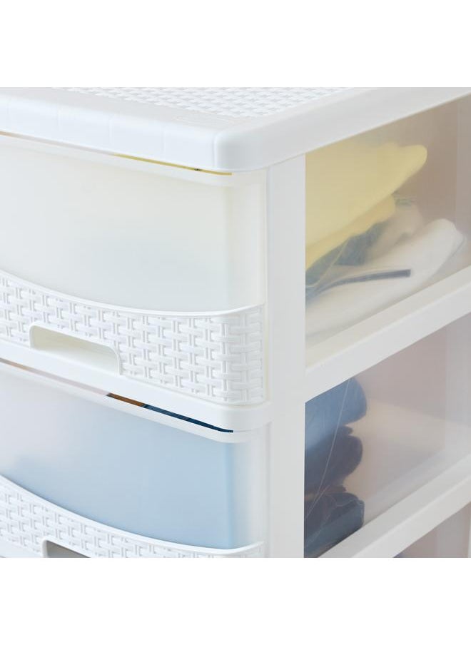 KEVIN 4 Tier Rattan Storage Cabinet  - Image 4