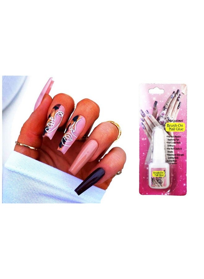 ASF Assfo White Acrylic Artificial Nails for Nail Art, and Nail Glue, 10 g -Combo of (1) - Image 3
