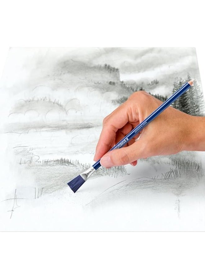 Staedtler Mars Razor 526 61BK-C Eraser Pen with Brush, Phthalate and Latex Free, Blister Card a Pen, Multi-Colour - Image 3