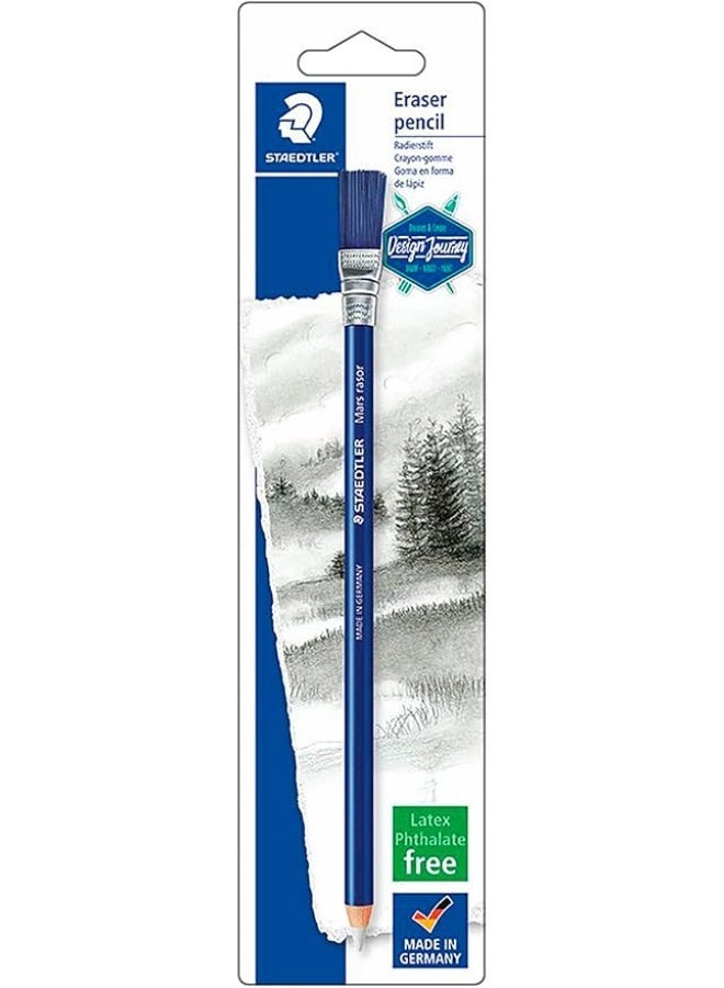 Staedtler Mars Razor 526 61BK-C Eraser Pen with Brush, Phthalate and Latex Free, Blister Card a Pen, Multi-Colour - Image 1