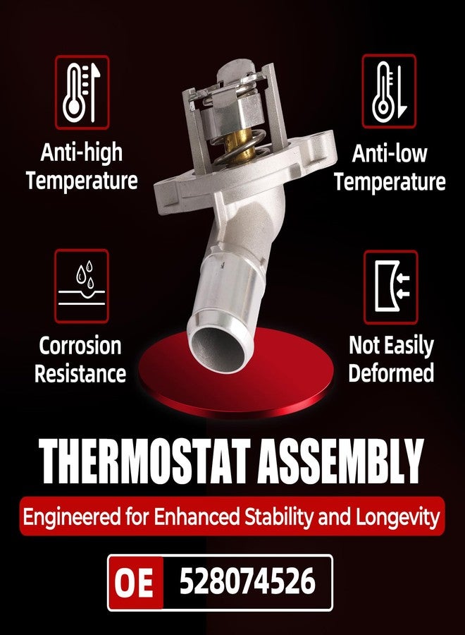 MITZONE Aluminum Engine Coolant Thermostat Housing Assembly Compatible With 2016-2019 Chevy Cruze 2018-2023 Equinox 2016-2022 Buick Encore 2016-2023 Malibu 2021-2022 Trax 2018-2023 GMC Terrain - Image 4