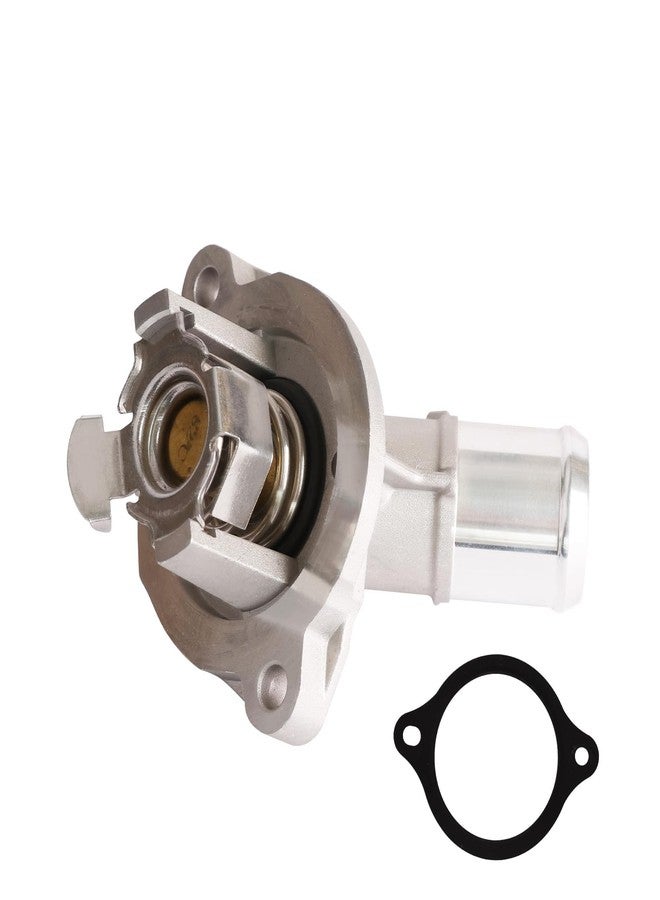 MITZONE Aluminum Engine Coolant Thermostat Housing Assembly Compatible With 2016-2019 Chevy Cruze 2018-2023 Equinox 2016-2022 Buick Encore 2016-2023 Malibu 2021-2022 Trax 2018-2023 GMC Terrain - Image 1