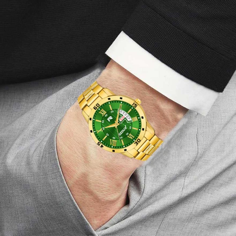 REDUX Mw-404 Stainless Steel Analogue Green Dial Watch for Mens & Boy's - Image 5