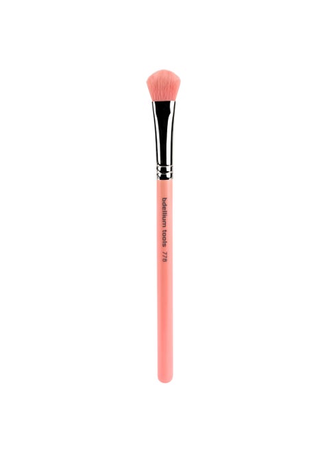 Bdellium Tools Professional Makeup Brush - Pink Bambu Series 778 Large Shadow - With Soft Synthetic Fibers, For Applying Shadow (Pink, 1pc)