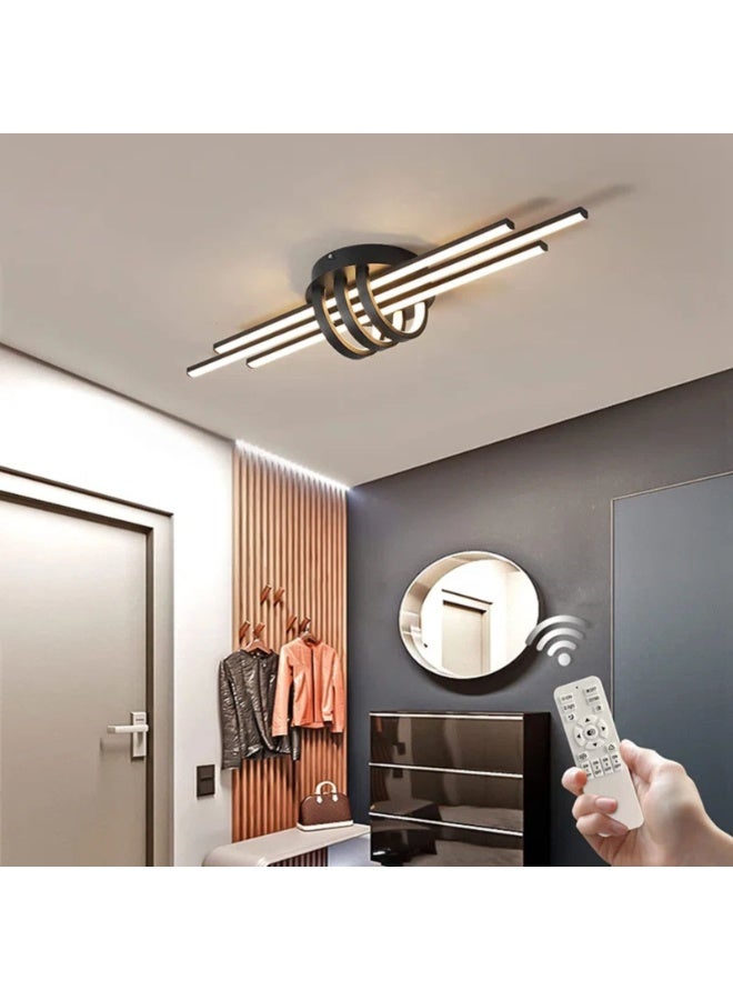 YATAI LIGHTING Modern LED Ceiling Lamp, 35W Flush Mount Light, 80cm, Three-Color Dimming with Remote Control for Kitchen, Dining, and Living Room - Image 1