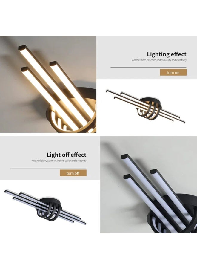 YATAI LIGHTING Modern LED Ceiling Lamp, 35W Flush Mount Light, 80cm, Three-Color Dimming with Remote Control for Kitchen, Dining, and Living Room - Image 4