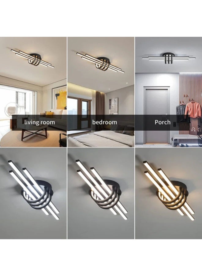 YATAI LIGHTING Modern LED Ceiling Lamp, 35W Flush Mount Light, 80cm, Three-Color Dimming with Remote Control for Kitchen, Dining, and Living Room - Image 3