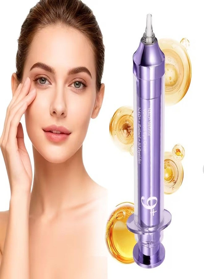 wall love No.9 Advanced NAD+ Retinol Eye Cream - Anti-Aging & Depuffing Eye Serum for Dark Circles, Fine Lines & Wrinkles - Peptides + Niacinamide for Firming, Radiance & Glow - Hydrating Undereye Treatment - 0.33 fl oz - Image 1
