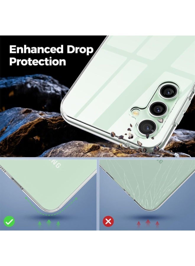 إينيكس جراب شفاف لهاتف Samsung Galaxy S23 FE مصنوع من السيليكون الناعم المقاوم للصدمات ومتوافق مع هاتف Samsung Galaxy S23fe - Image 4