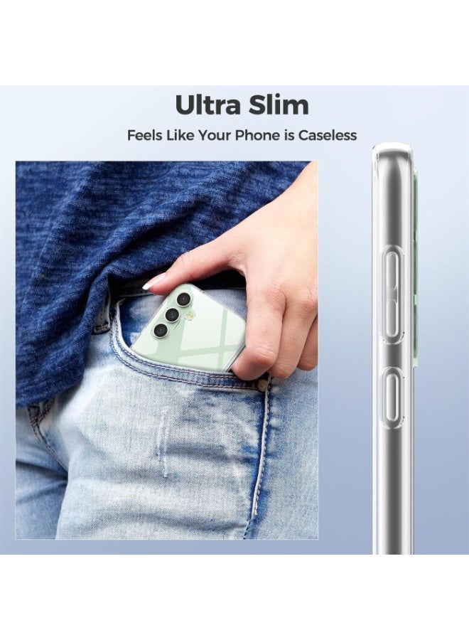 إينيكس جراب شفاف لهاتف Samsung Galaxy S23 FE مصنوع من السيليكون الناعم المقاوم للصدمات ومتوافق مع هاتف Samsung Galaxy S23fe - Image 2