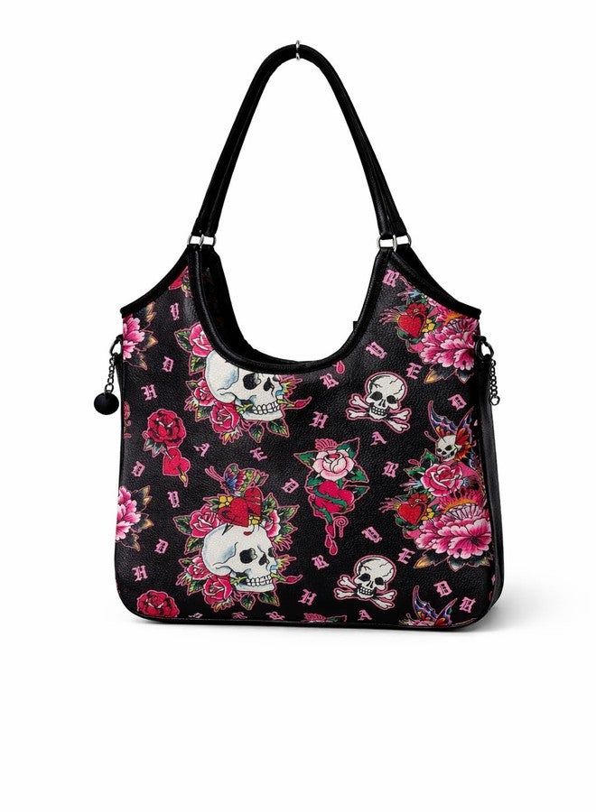 ED HARDY PANTHER TOTE SHOULDER BAG (Skull & Rose) - Image 4