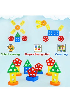 MOSH Toys for 1 to 3-Year-Old Boys and Girls Wooden Sorting & Stacking Educational Toys for Toddlers and Preschoolers  - Image 5