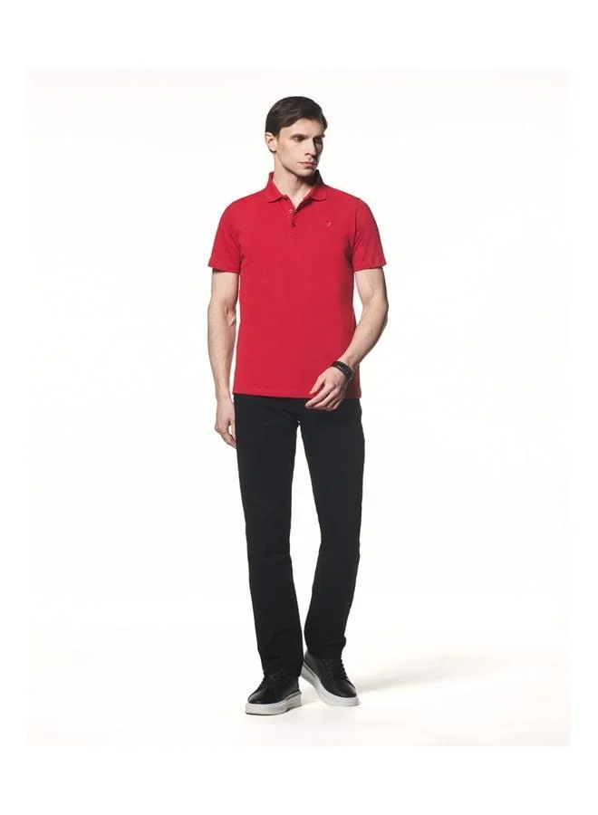 Short Sleeve Polo Collar T-Shirt.
