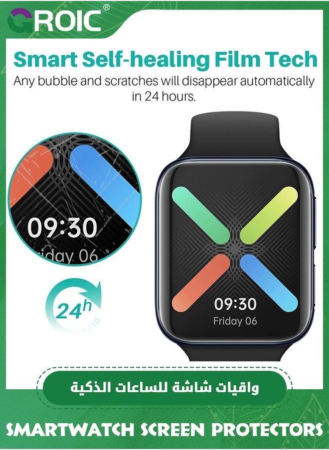 GROIC Waterproof Full Coverage Film for Apple Watch Screen Protector Series SE 8/7/6/5/4,Premium Anti-Scratch HD Clear PMMA Protection Cover Install Kit  - Image 2