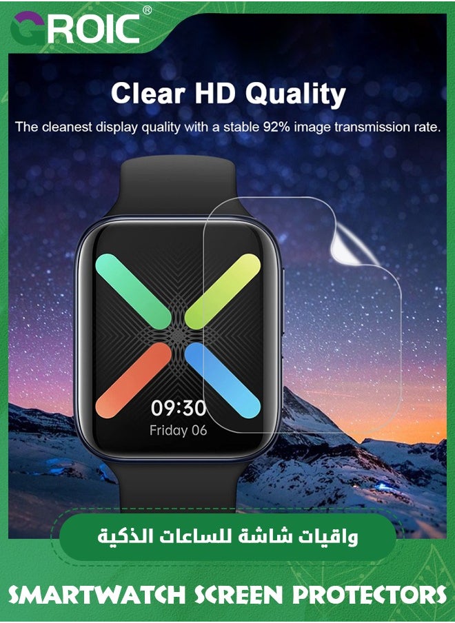 GROIC Waterproof Full Coverage Film for Apple Watch Screen Protector Series SE 8/7/6/5/4,Premium Anti-Scratch HD Clear PMMA Protection Cover Install Kit  - Image 4
