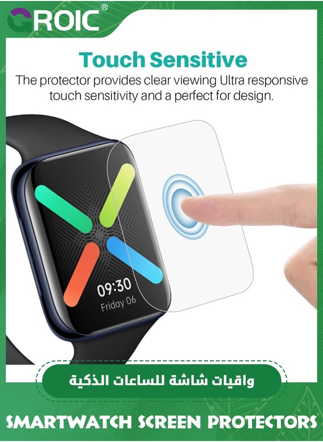 GROIC Waterproof Full Coverage Film for Apple Watch Screen Protector Series SE 8/7/6/5/4,Premium Anti-Scratch HD Clear PMMA Protection Cover Install Kit  - Image 3