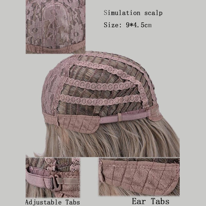 Pink Curly Wigs Sexy Wavy Hair Wig Women's Long Wig Heat Synthetic for Women Cosplay Party Daily Use - Image 5