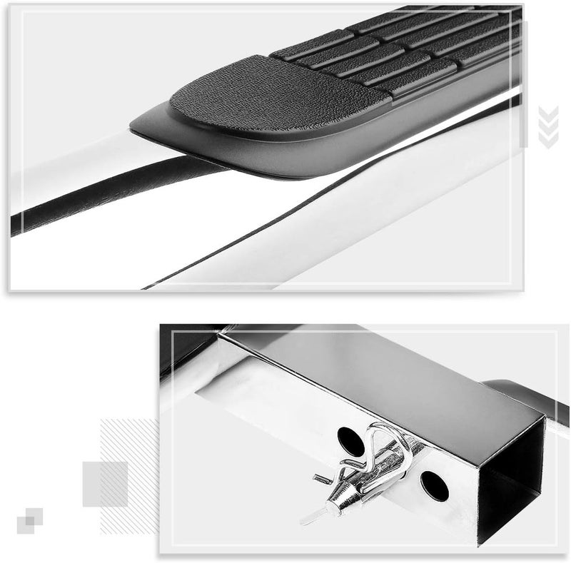 PM Performotor Universal 37x3.25 Inches Stainless Steel Trailer Truck Hitch Step Bar Fits 2" Receiver - Image 4