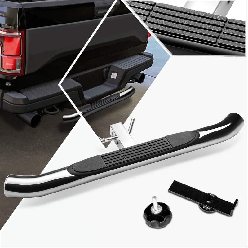 PM Performotor Universal 37x3.25 Inches Stainless Steel Trailer Truck Hitch Step Bar Fits 2" Receiver - Image 1
