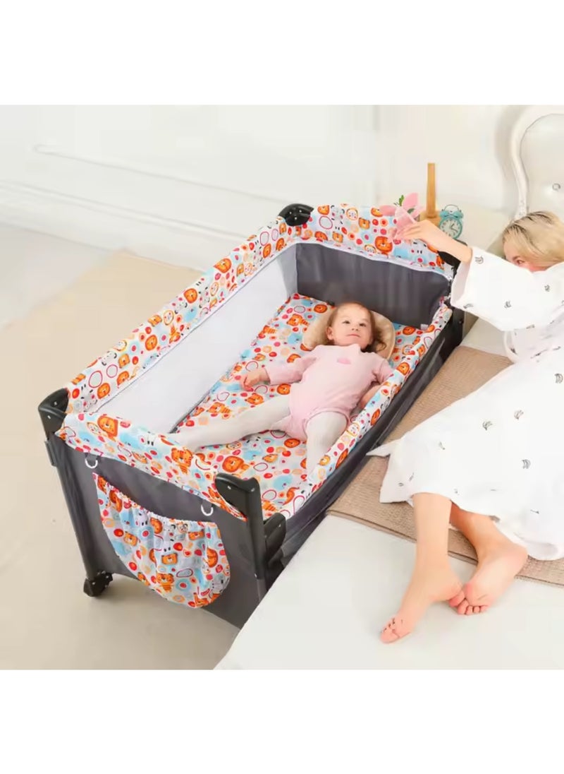 MAAS - Portable and Comfortable Baby Crib and Bassinet - Breathable, Padded, Soft, Easy to Fold and Assemble - Image 1