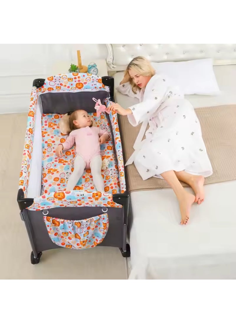 MAAS - Portable and Comfortable Baby Crib and Bassinet - Breathable, Padded, Soft, Easy to Fold and Assemble - Image 1