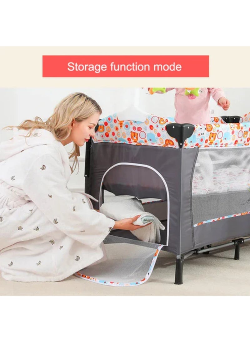 MAAS - Portable and Comfortable Baby Crib and Bassinet - Breathable, Padded, Soft, Easy to Fold and Assemble - Image 1