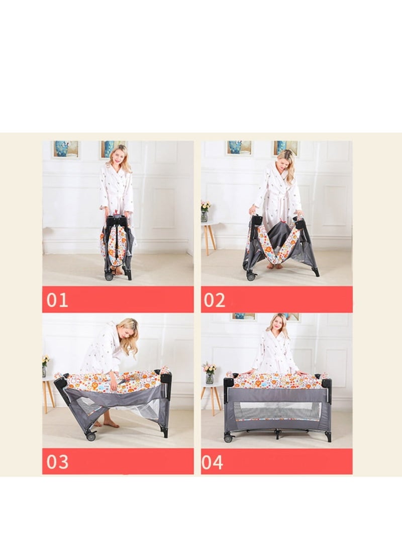 MAAS - Portable and Comfortable Baby Crib and Bassinet - Breathable, Padded, Soft, Easy to Fold and Assemble - Image 1