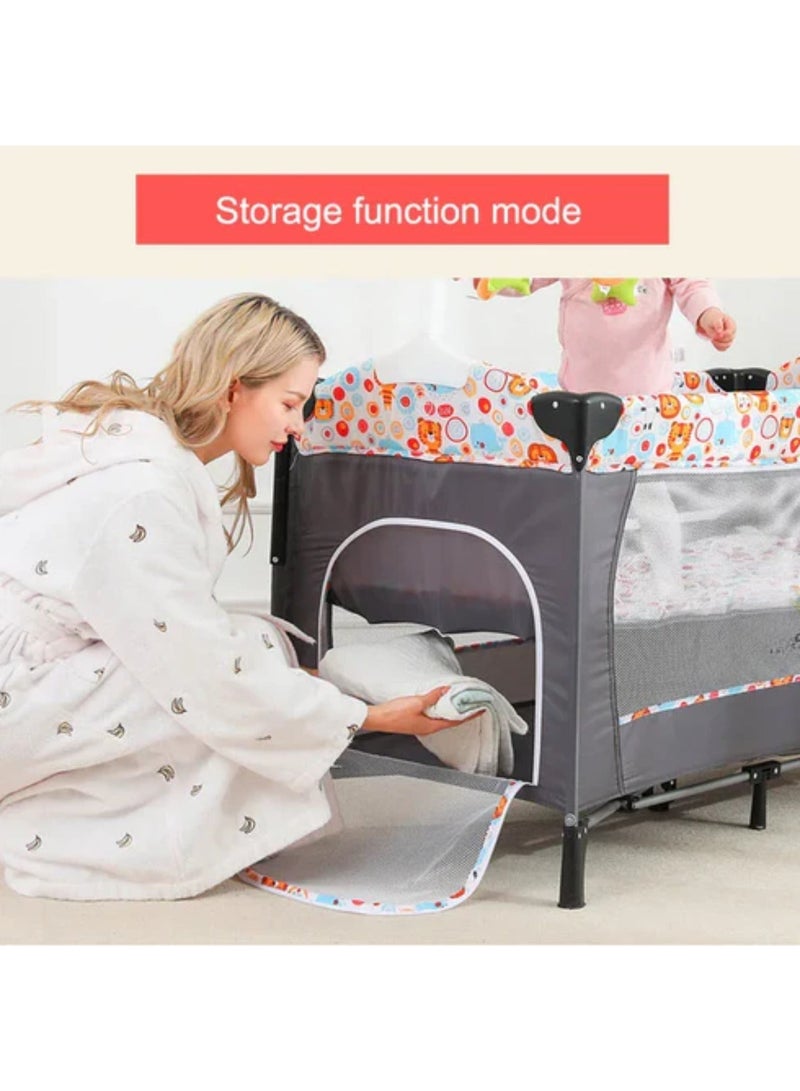 MAAS Portable and Comfortable Baby Crib and Bassinet - Breathable, Padded, Soft, Easy to Fold and Assemble - Image 5