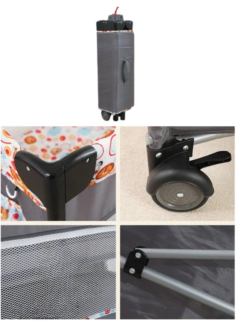 MAAS Portable and Comfortable Baby Crib and Bassinet - Breathable, Padded, Soft, Easy to Fold and Assemble - Image 2