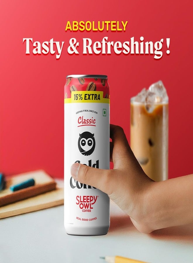 Sleepy Owl Classic Cold Coffee | 230mL x 4 Cans | Thicker, Bolder, Creamier | Made With Real Milk & Coffee | No Preservatives - Image 4