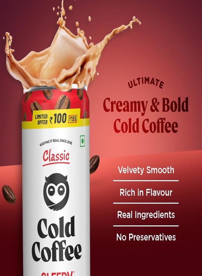 Sleepy Owl Classic Cold Coffee | 230mL x 4 Cans | Thicker, Bolder, Creamier | Made With Real Milk & Coffee | No Preservatives - Image 3