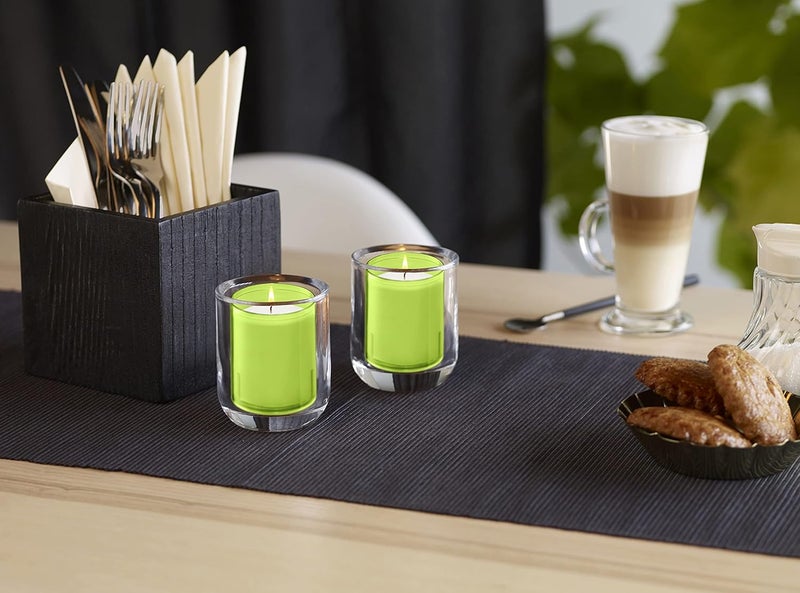 BOLSIUS 24 Hour Votive Candles - 20 Pack Relight Candles in Lime Green Unbreakable Plastic Cups - Premium European Quality - Unscented Smooth and Smokeless Candles - Image 5