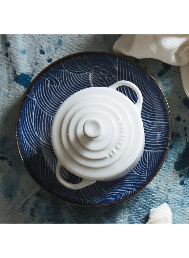 Le Creuset Stoneware Mini Round Cocotte, 8 Oz., White  - Image 2