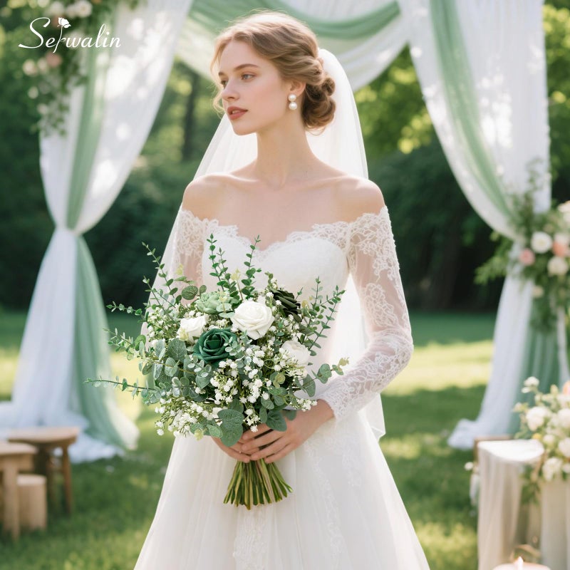 Serwalin 50 Pcs Mixed Artificial Eucalyptus Stems,Babys Breath Artificial Flowers Bulk with Faux Eucalyptus Leaves Greenery Stems for Wedding DIY Bouquets Floral Arrangement Home Decor - Image 5