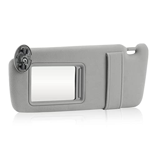 ILONPA Gray Driver Left Side Sun Visor Replacement Compatible with 2007 2008 2009 2010 2011 Toyota Camry Without Sunroof Replace 74320-06780-B0, 74320-33B81-B0 - Image 1