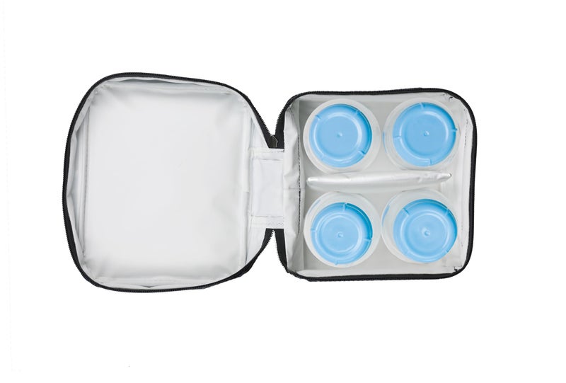 PACKIT حافظة PackIt القابلة للتجميد لحليب الثدي والحليب الصناعي، نمط الفهد البري الرمادي - Image 4